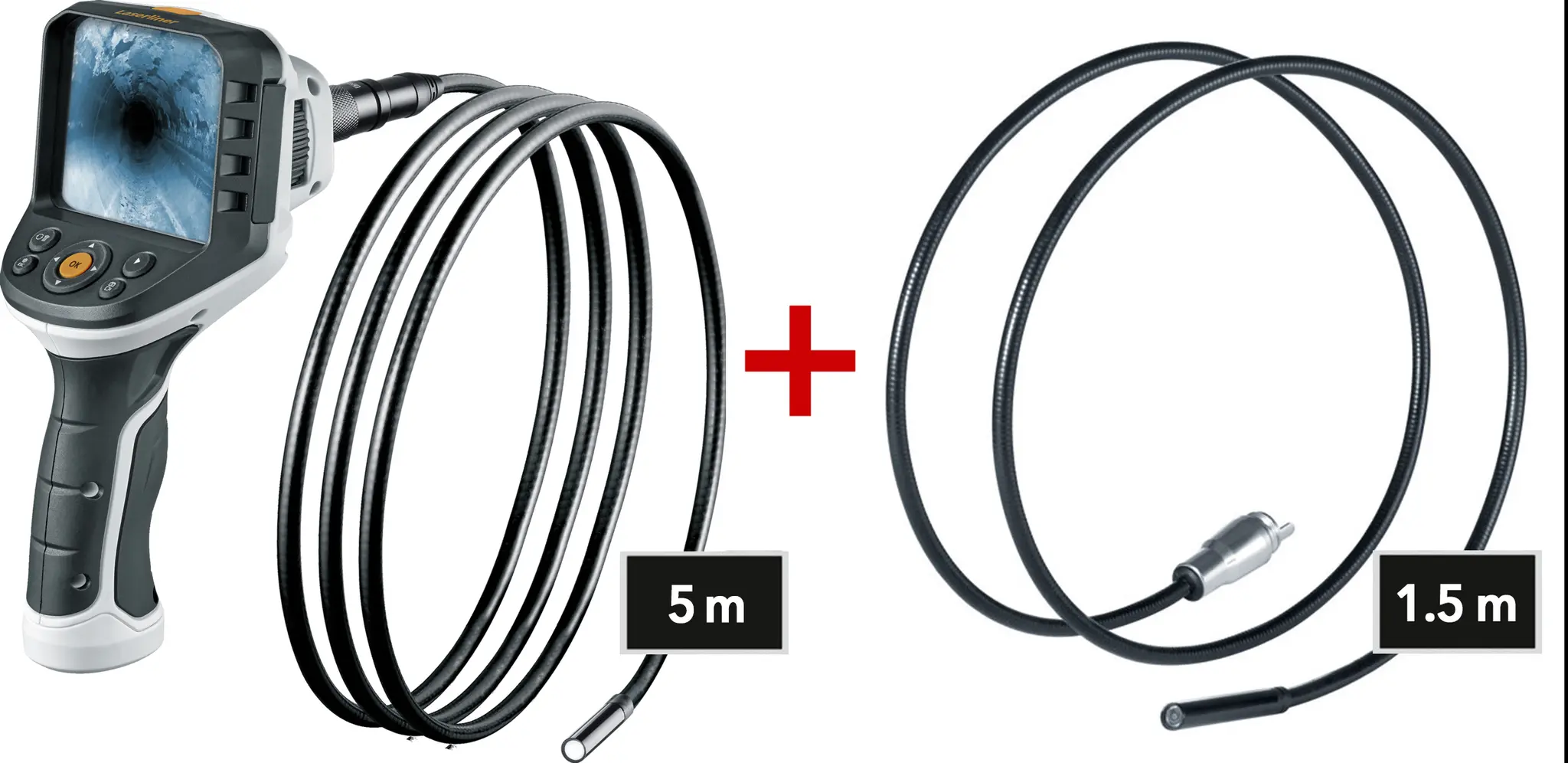 Produktfoto 1 von Laserliner LED Inspektionskamerakit, Sonde Ø 9 mm x 5 m 640 x 480 pixel