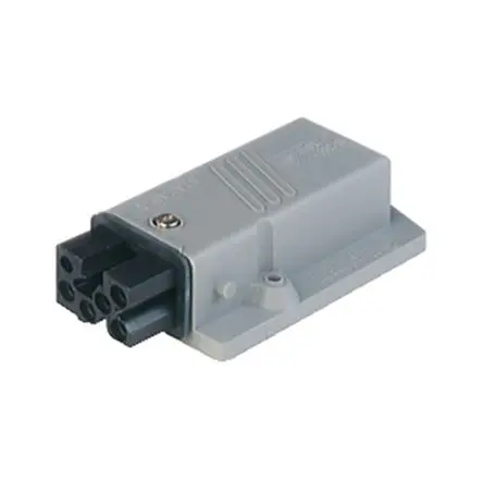 Produktfoto 1 von Hirschmann ST Stromversorgungssteckverbinder in robuster Ausführung Grau, 400V 5P+PE / 10A, Panel IP54