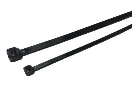 Produktfoto 1 von RS PRO Nylon 6.6 Kabelbinder Nicht lösbar Schwarz 7.6mm x 360 mm