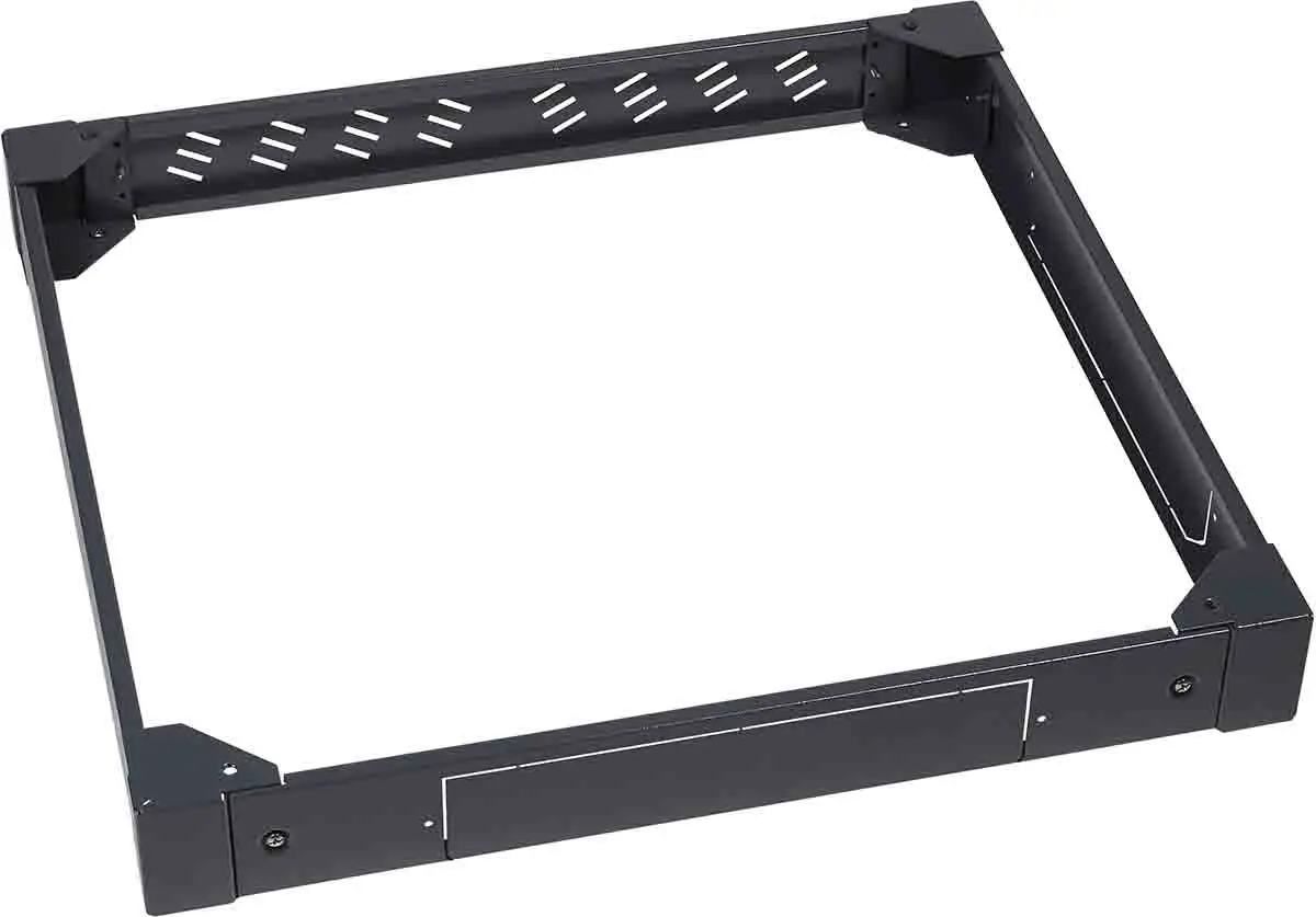 Produktfoto 1 von Schneider Electric NSYZUN Strukturiertes Epoxid-Polyester-Pulverblech Stahl Sockel Befestigungssatz Grau RAL 7011, 600