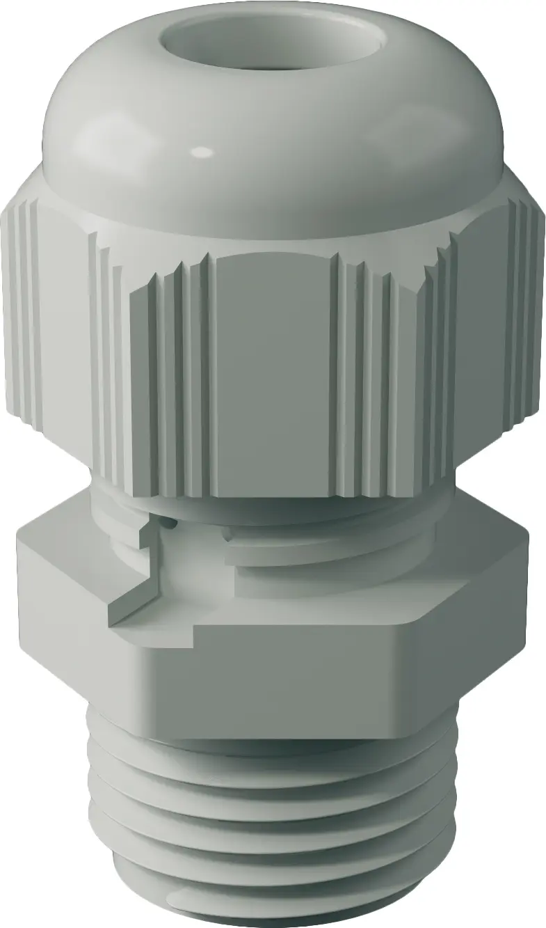 Produktfoto 1 von Bopla Kabelverschraubung, M16 Polyamid Hellgrau 4 mm/ 7 mm, IP40, IP66