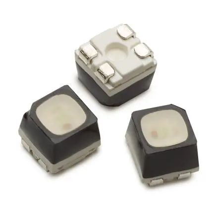 Broadcom ASMB-MTB Oberfläche LED Rot, Grün, Blau 2.6 V, Cluster 3-LEDs, 115 °, 4-Pin PLCC