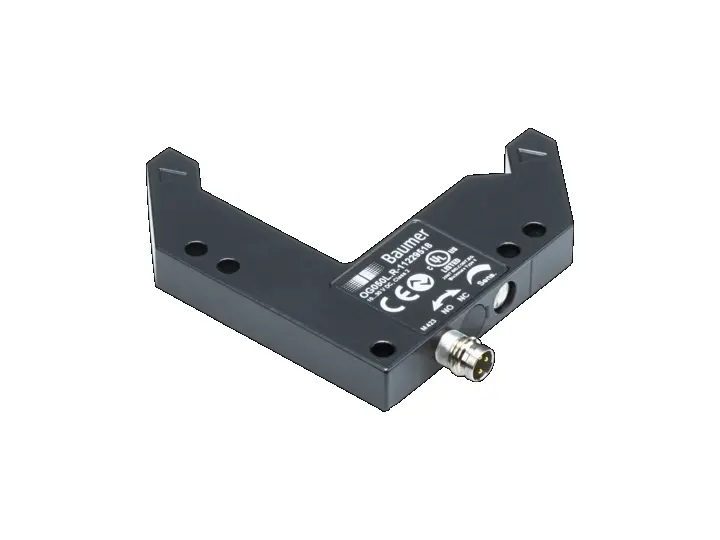 Baumer OG Optischer Sensor, Gabellichtschranke, Bereich 60 mm, Gegentakt Ausgang, 3-poliger M8-Steckverbinder,
