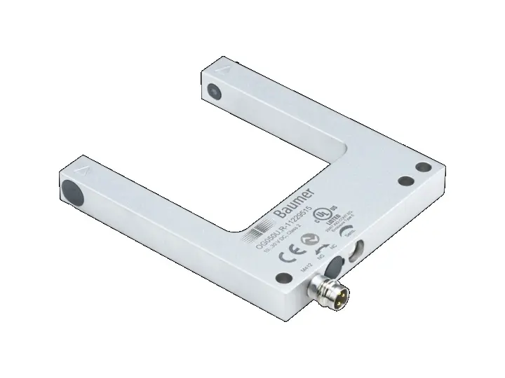 Baumer OG Optischer Sensor, Gabellichtschranke, Bereich 50 mm, Gegentakt Ausgang, 3-poliger M8-Steckverbinder,