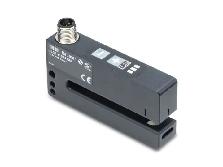 Baumer UL Ultraschallsensor, Gabellichtschranke, Bereich 6 mm, Gegentakt Ausgang, 4-poliger M8-Steckverbinder,