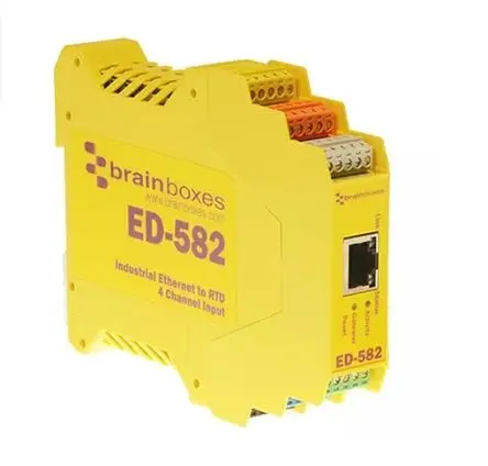 Produktfoto 1 von Brainboxes ED 582 Datenerfassung 4-Kanal, Ethernet-Anschluss, 5 V, 30 V, 16 bit