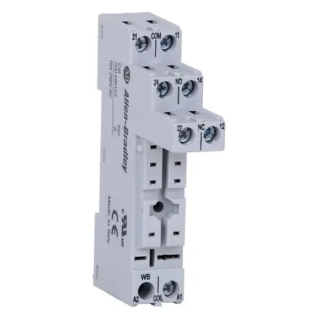 Produktfoto 1 von Allen Bradley Relaissockel zur Verwendung mit 700-HP-Relais 700-HN, 8 -Kontakt, DIN-Hutschiene, 300V