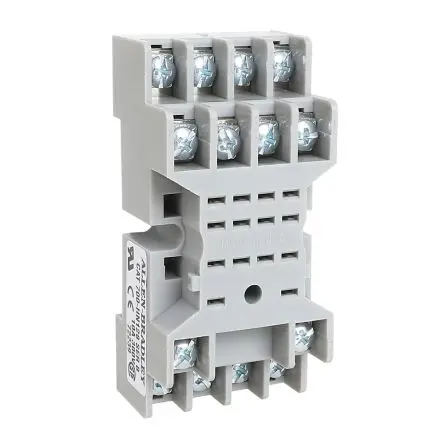 Produktfoto 1 von Allen Bradley Relaissockel zur Verwendung mit 700-HNC Miniatur-Zeitrelais 700-HN, 14 -Kontakt, DIN-Hutschiene, 300V