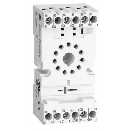 Produktfoto 1 von Allen Bradley Relaissockel zur Verwendung mit 700-HA-Relais 700-HN, 11 -Kontakt, DIN-Hutschiene, 300V