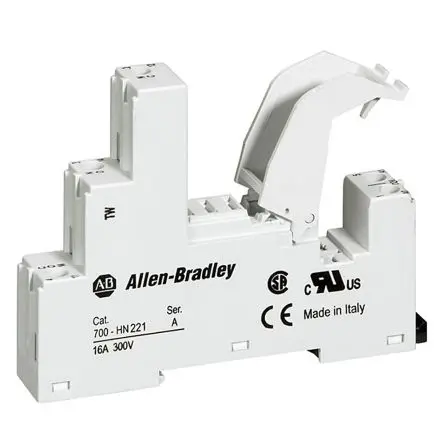 Produktfoto 1 von Allen Bradley Relaissockel zur Verwendung mit 700-HK-Relais 700-HN, 5 -Kontakt, DIN-Hutschiene, 300V