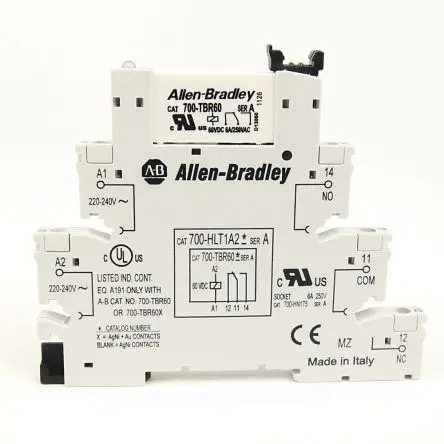 Produktfoto 1 von Allen Bradley 700-HLT Schnittstellen-Relaismodul 24V dc, 1-poliger Umschalter DIN-Hutschiene