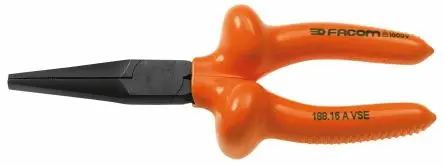 Produktfoto 1 von Facom Spitzzange / Backen 50mm Flache Backe Nicht parkend 165 mm VDE 1000V zugelassen