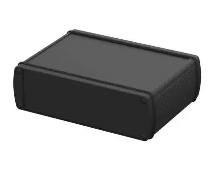 Produktfoto 1 von Bopla Alubos (Set); Universalgehäuse; Aluminium; Schwarz IP65 Breite 52 mm Höhe 52 mm Länge 169 mm
