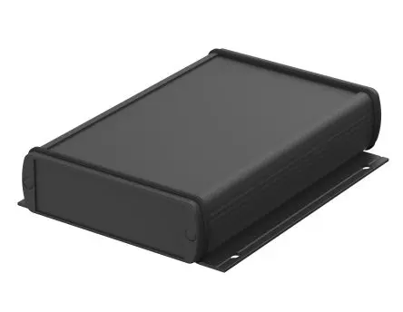 Produktfoto 1 von Bopla Alubos (Set); Universalgehäuse; Aluminium; Schwarz Geflanscht IP65 Breite 32 mm Höhe 32 mm Länge 106 mm