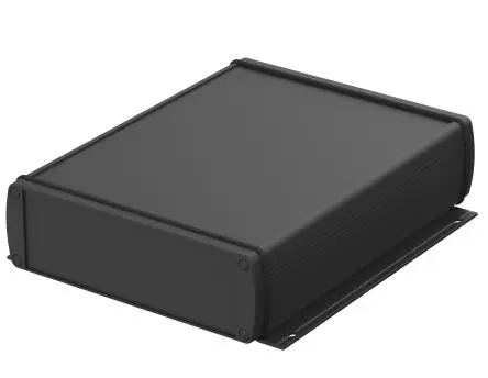 Produktfoto 1 von Bopla Alubos (Set); Universalgehäuse; Aluminium; Schwarz Geflanscht IP65 Breite 52 mm Höhe 52 mm Länge 169 mm