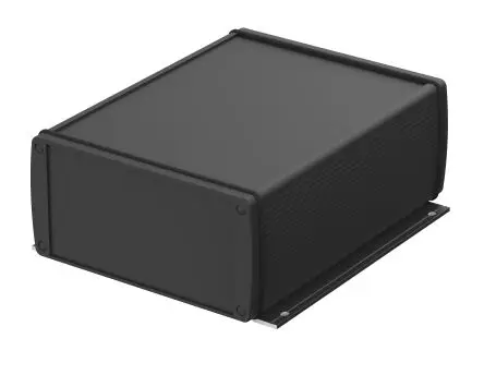 Produktfoto 1 von Bopla Alubos (Set); Universalgehäuse; Aluminium; Schwarz Geflanscht IP65 Breite 82 mm Höhe 82 mm Länge 169 mm