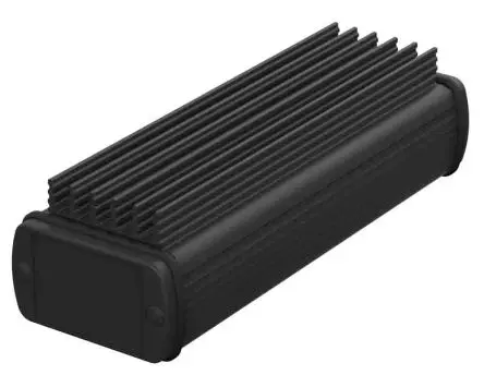Produktfoto 1 von Bopla Alubos (Set); Universalgehäuse; Aluminium; Schwarz IP65 Breite 32 mm Höhe 32 mm Länge 57 mm