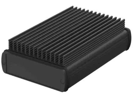 Produktfoto 1 von Bopla Alubos (Set); Universalgehäuse; Aluminium; Schwarz IP65 Breite 32 mm Höhe 32 mm Länge 106 mm