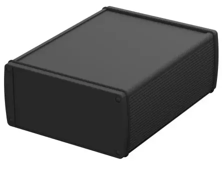 Produktfoto 1 von Bopla Alubos (Set); Universalgehäuse; Aluminium; Schwarz IP65 Breite 82 mm Höhe 82 mm Länge 169 mm