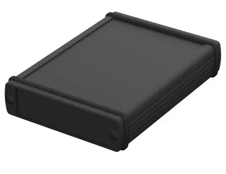 Produktfoto 1 von Bopla Alubos (Set); Universalgehäuse; Aluminium; Schwarz IP65 Breite 22 mm Höhe 22 mm Länge 82 mm