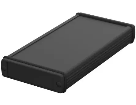 Produktfoto 1 von Bopla Alubos (Set); Universalgehäuse; Aluminium; Schwarz IP65 Breite 22 mm Höhe 22 mm Länge 82 mm