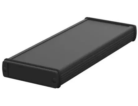 Produktfoto 1 von Bopla Alubos (Set); Universalgehäuse; Aluminium; Schwarz IP65 Breite 22 mm Höhe 22 mm Länge 82 mm