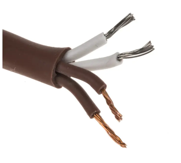Produktfoto 1 von RS PRO Ungeschirmt 7/0,2mm Silikongummi-isoliert Thermoelement Kabel/Draht für Thermoelement Typ T, L. 10m, max. +200°C