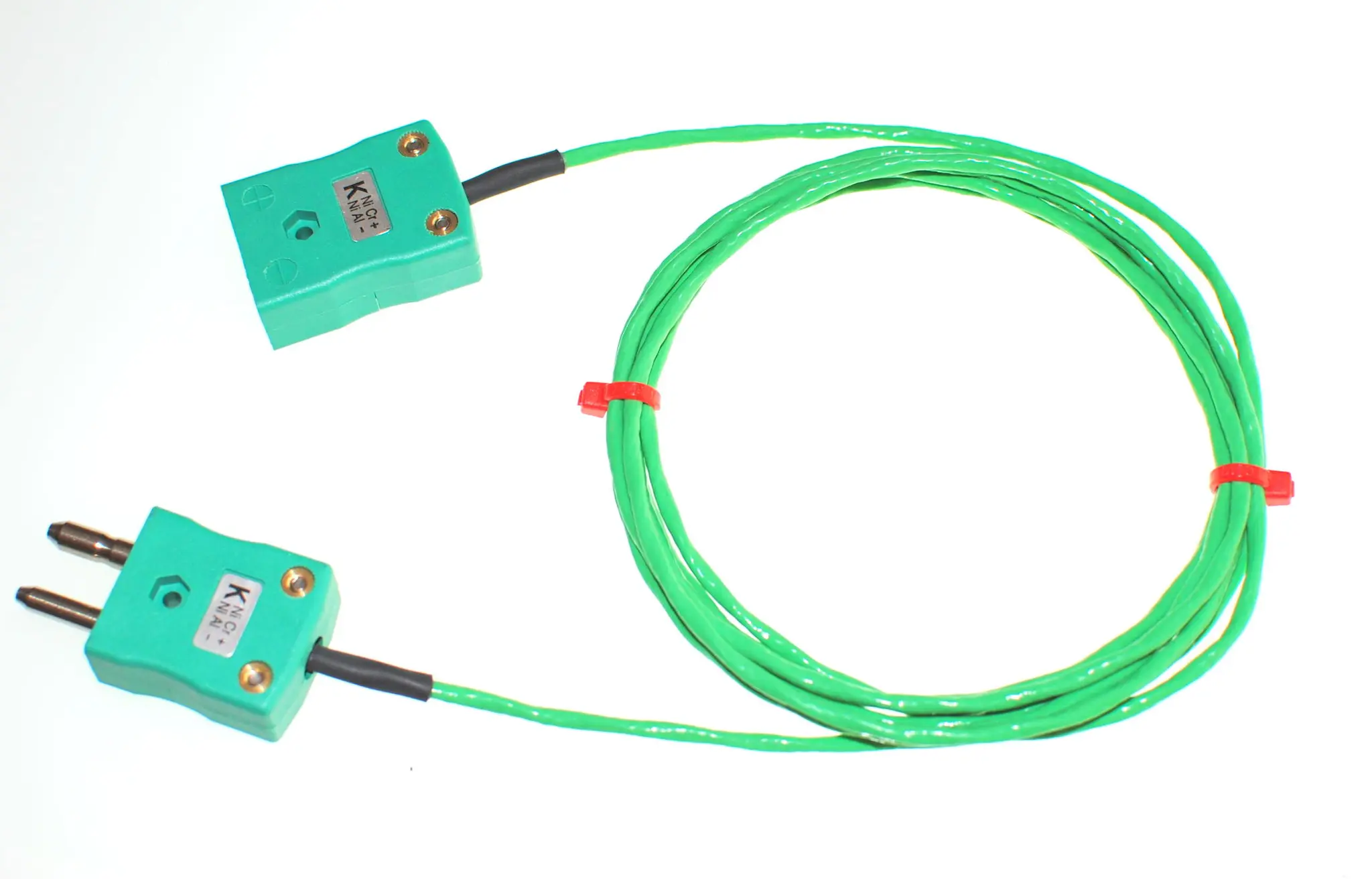 Produktfoto 1 von RS PRO Ungeschirmt 7/0,2mm PFA-isoliert Thermoelement-Verlängerungskabel für Thermoelement Typ K, L. 1m, max. +260°C