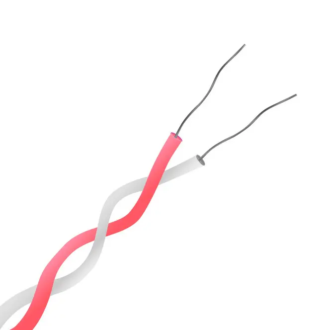 Produktfoto 1 von RS PRO Ungeschirmt 7/0,2mm PTFE-isoliert Thermoelement Kabel/Draht für Thermoelement Typ N, L. 10m, max. +260°C