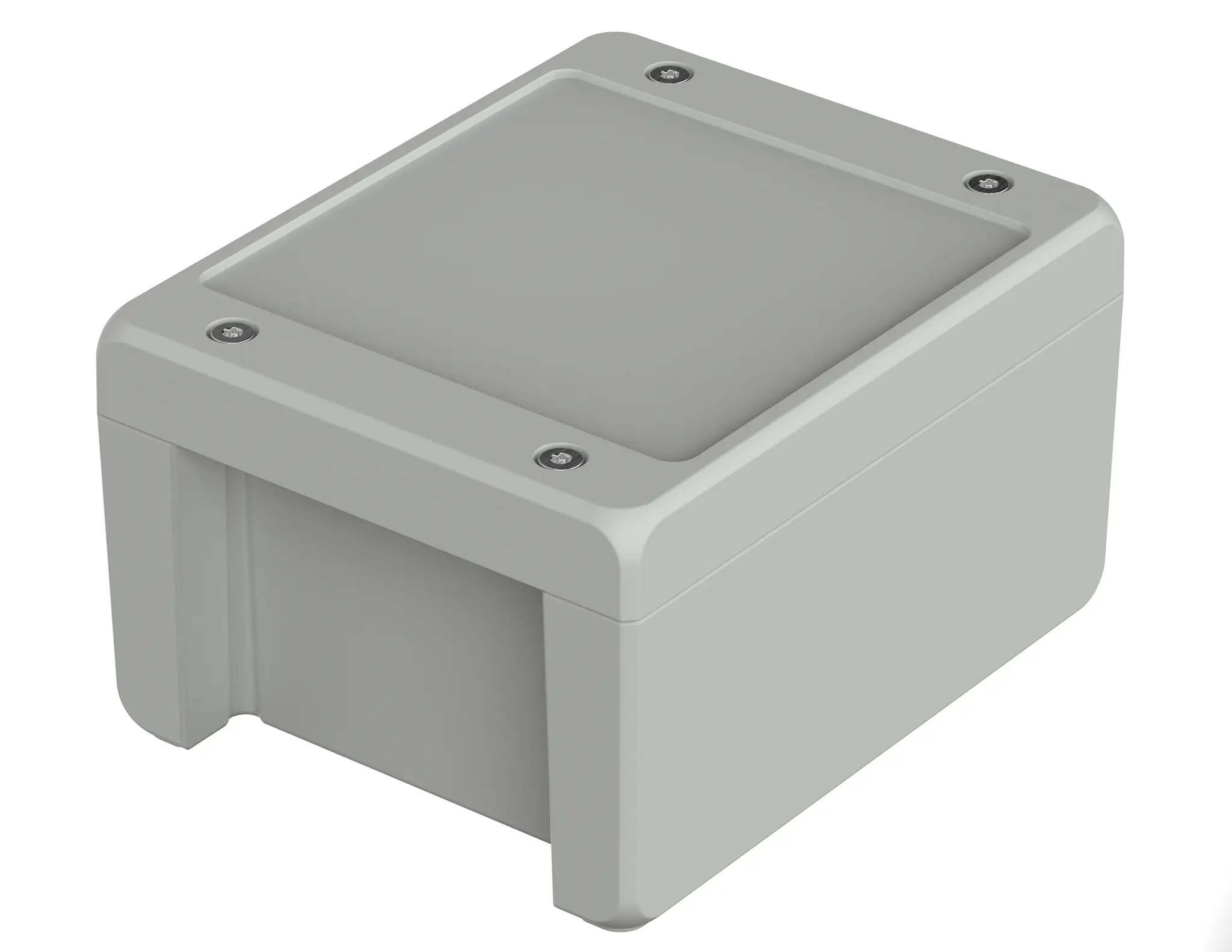 Produktfoto 1 von Bopla Bocube Alu; Universalgehäuse; Aluminium; Hellgrau; IK09 IP69, IP68, IP66 Breite 128 mm Höhe 90 mm Länge 159 mm