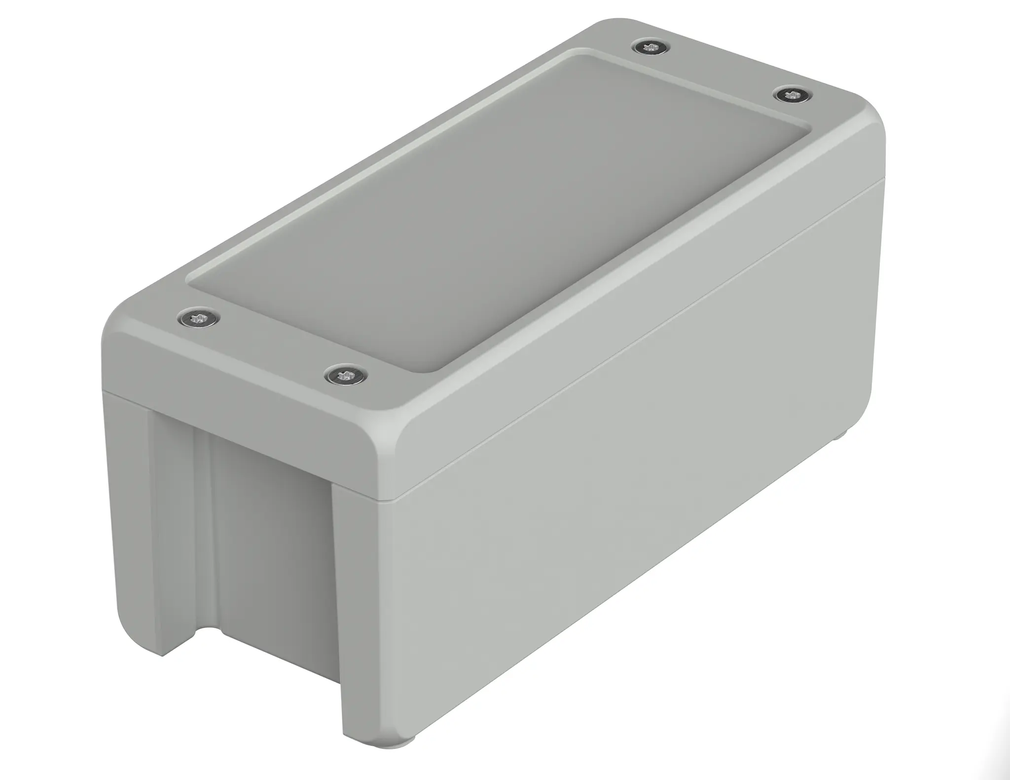 Produktfoto 1 von Bopla Bocube Alu; Universalgehäuse; Aluminium; Hellgrau; IK09 IP66, IP68, IP69 Breite 86 mm Höhe 90 mm Länge 199 mm