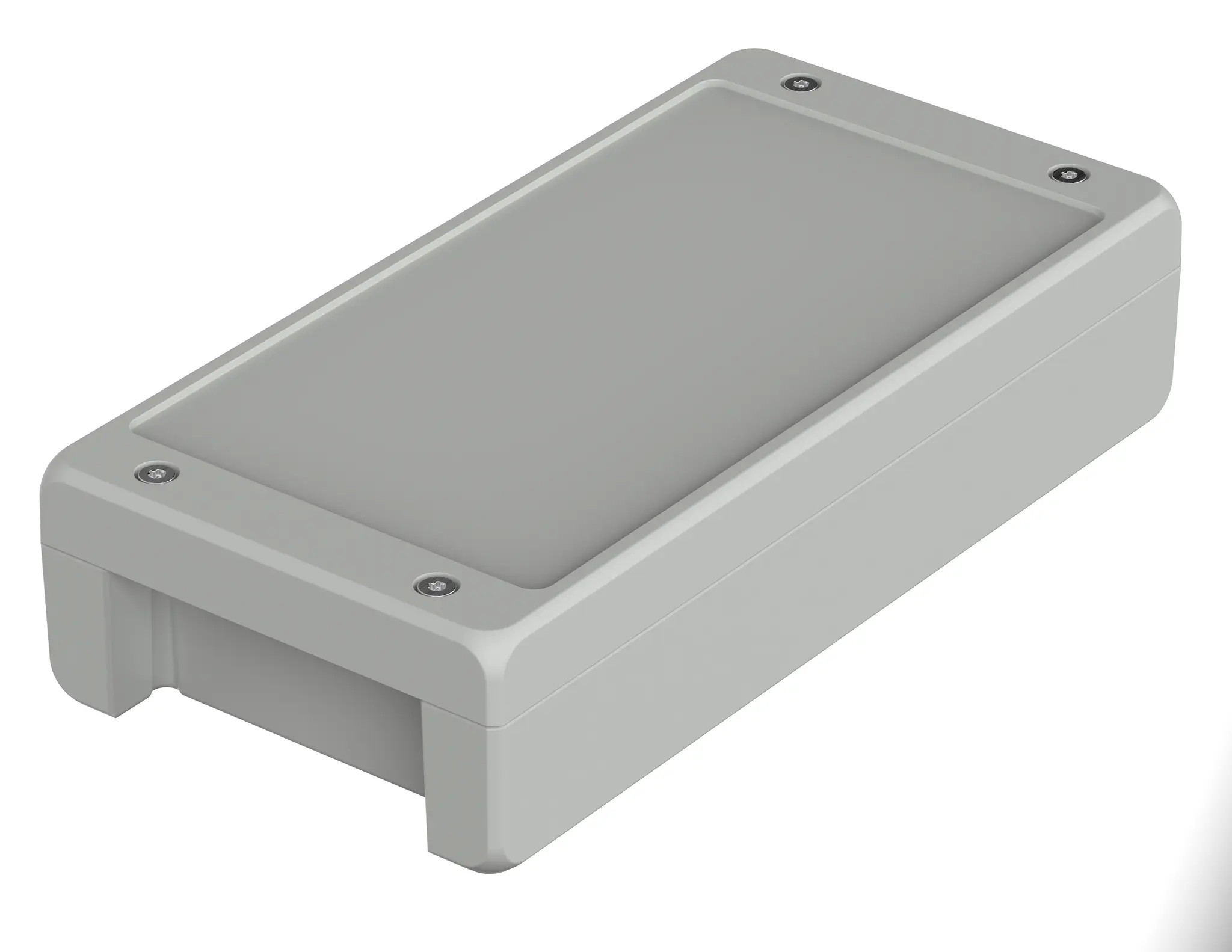 Produktfoto 1 von Bopla Bocube Alu; Universalgehäuse; Aluminium; Hellgrau; IK09 IP69, IP68, IP66 Breite 128 mm Höhe 60 mm Länge 259 mm