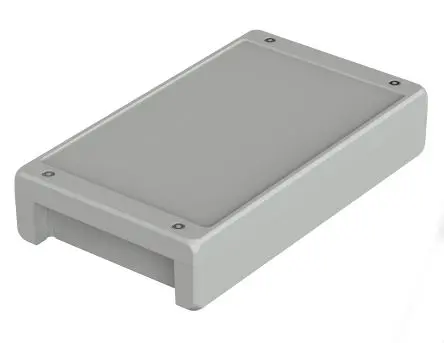 Produktfoto 1 von Bopla Bocube Alu; Universalgehäuse; Aluminium; Hellgrau; IK09 IP68, IP66, IP69 Breite 173 mm Höhe 60 mm Länge 299 mm