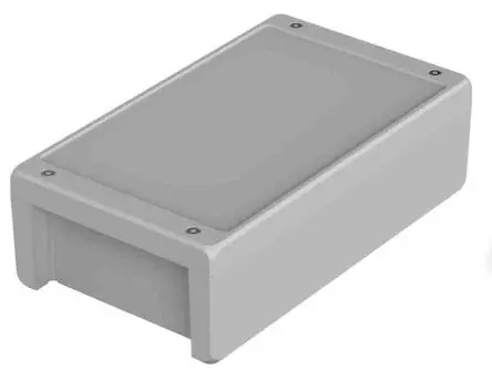 Produktfoto 1 von Bopla Bocube Alu; Universalgehäuse; Aluminium; Hellgrau; IK09 IP66, IP69, IP68 Breite 173 mm Höhe 90 mm Länge 299 mm