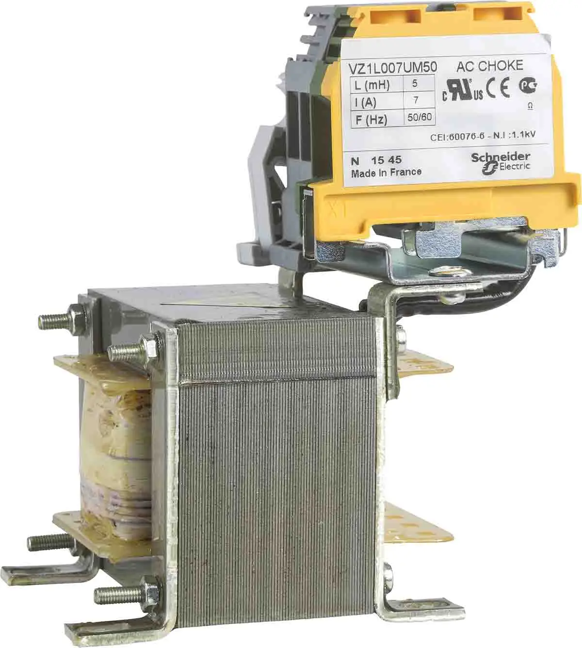 Produktfoto 1 von Schneider Electric VZ1L Netzleitungsdrossel, 2 mH, 18 A, max. 50 MHz x 120 mm