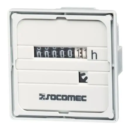 Produktfoto 1 von Socomec Zähler Zähler Mechanisch 6-stellig 230V dc, Stunden, max. 50 Hz