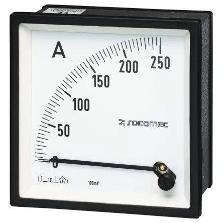 Produktfoto 1 von Socomec 192E Amperemeter 10 A DC, 72 mm x 72 mm