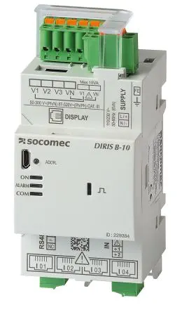 Produktfoto 1 von Socomec Leistungsmessgerät für Schwingungen, Strom, Spannung H 90 mm B 54 mm T. 44 mm