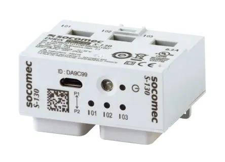 Produktfoto 1 von Socomec DIRIS Digiware S Energiemessgerät 42.5 mm x 54 mm Energiemessgerät / 3-phasig 3 Eing.