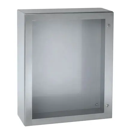 Produktfoto 1 von Schneider Electric PanelSeT S3X Stahl Wandanschlusskasten Grau IP66 Transparente Tür, HxBxT 400 mm, 300 mm x 200 mm