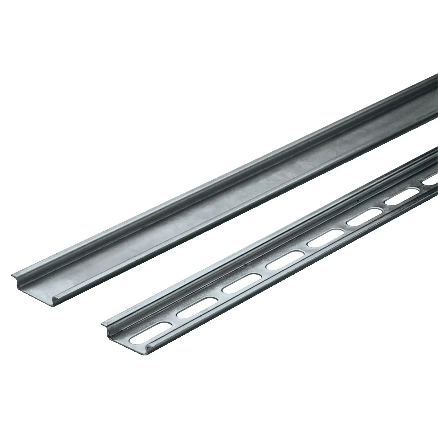 Produktfoto 1 von Schneider Electric Galvanisierter Stahl DIN-Hutschiene Gelocht, H. 7 mm B. 35 mm, L. 2 m