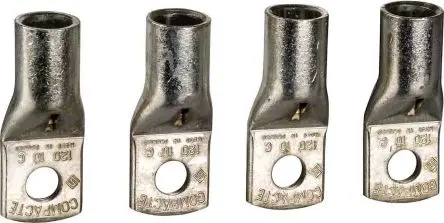 Produktfoto 1 von Schneider Electric ComPacT NSX Ringkabelschuhe, Unisoliert, Silber, 4 AWG max.AWG
