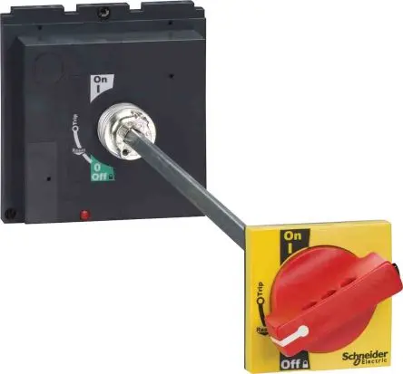 Produktfoto 1 von Schneider Electric Rot Lv4 Drehgriff für Compact NSX 400/630 600 mm 3-fach abschließbar, IP55