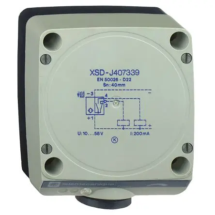 Produktfoto 1 von Telemecanique Sensors XS PG13.5 Induktiver Näherungssensor, Kubisch 4 bis 20 mA / 20mA 40 mm, IP67 24 V dc