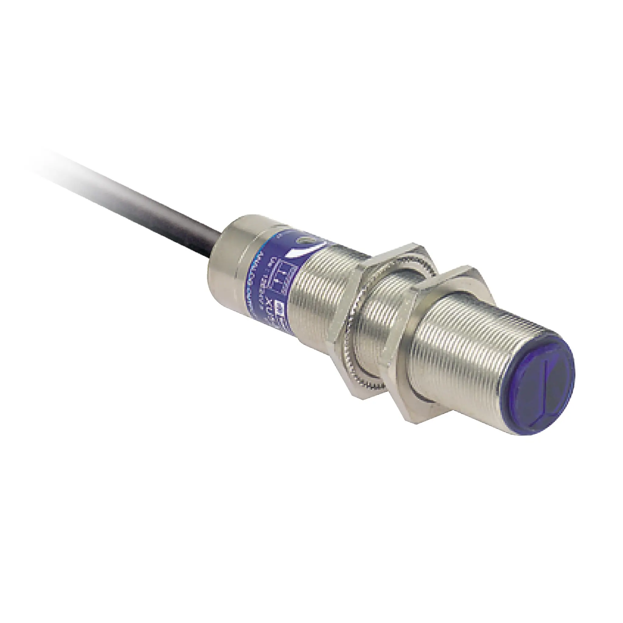 Produktfoto 1 von Telemecanique XU Miniatur mit Gewinde Optischer Sensor, Hintergrundunterdrückung, Bereich 2 m, Diskret Ausgang,
