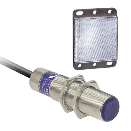 Produktfoto 1 von Telemecanique Sensors XU9 Zylindrisch Optischer Sensor, Polarisierter retroreflektierender, Diskret Ausgang, Kabel