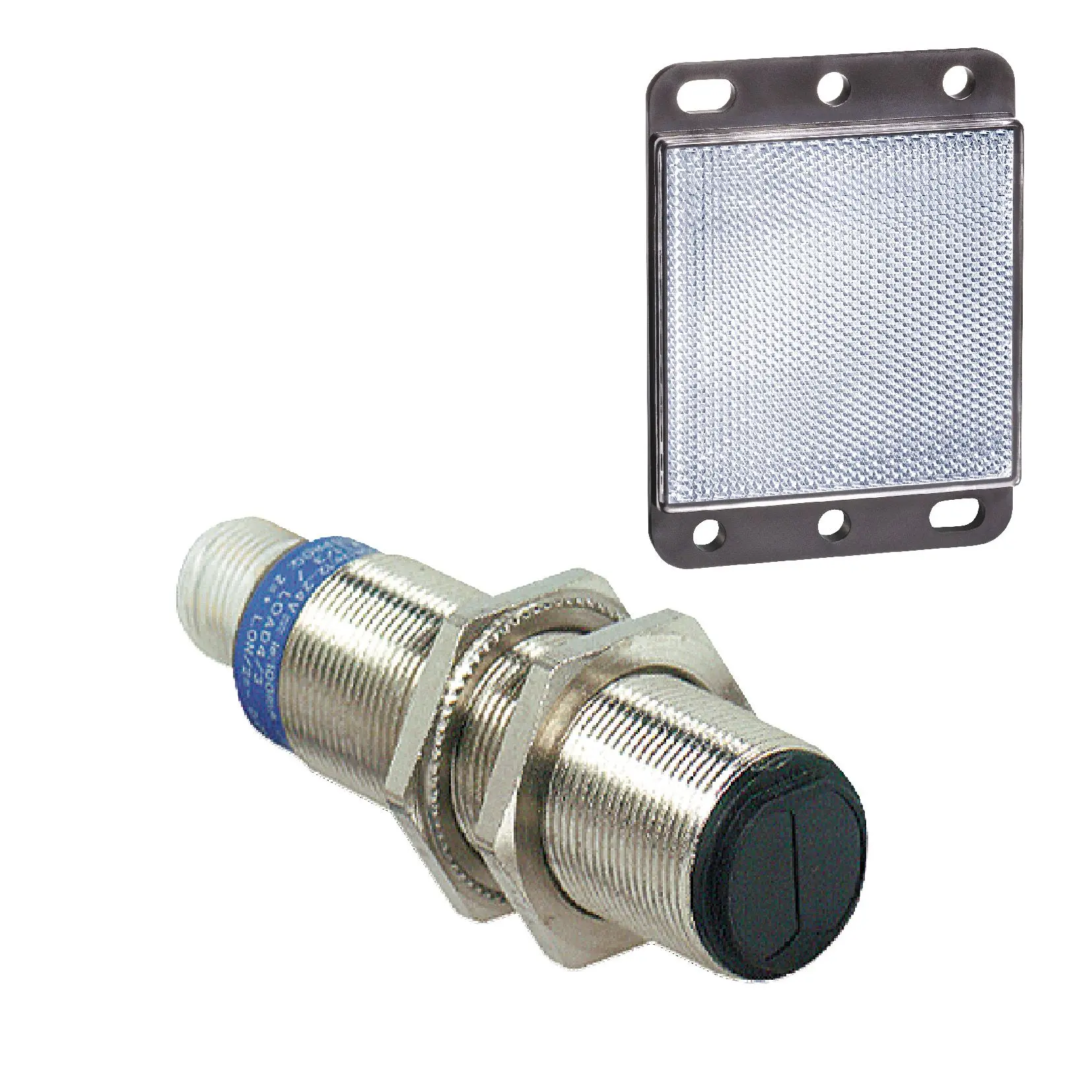 Produktfoto 1 von Telemecanique XU zylindrisch Optischer Sensor, Polarisierte Retroreflexion, Bereich 2 m, PNP Ausgang, 4-poliger