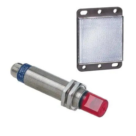 Produktfoto 1 von Telemecanique Sensors XU9 Zylindrisch Optischer Sensor, Polarisierter retroreflektierender, PnP Ausgang, 4-poliger