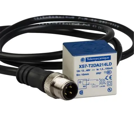Produktfoto 1 von Telemecanique Sensors OsiSense XS Induktiver Näherungssensor, Kubisch 2-adrig / 100mA, 1.5 mA 10 mm, IP67 48 V dc