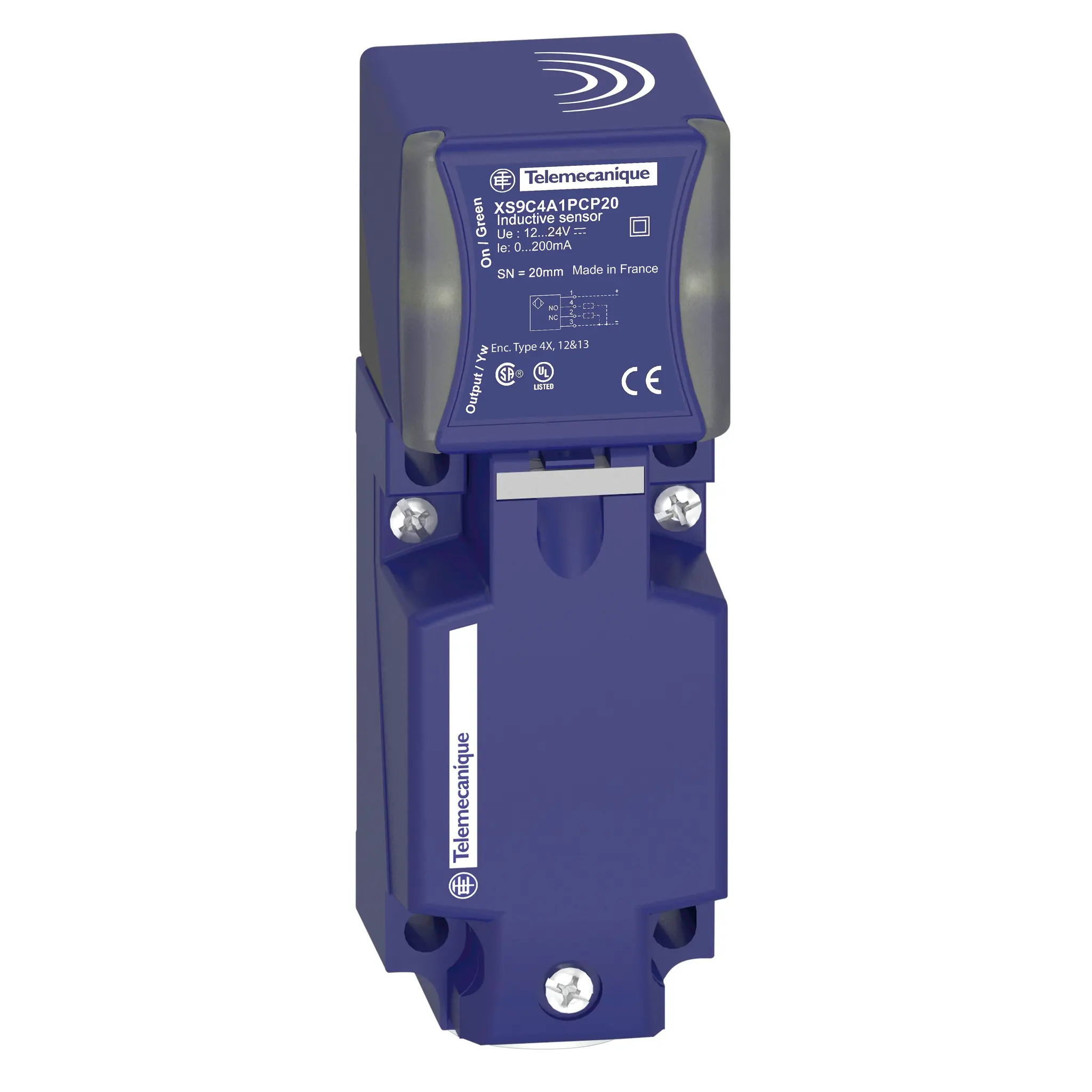 Telemecanique Sensors XS Näherungssensor Induktiv, Rechteckig 20 mm PNP 12 → 24 V DC / 200 mA NO+NC, IP65, IP67,